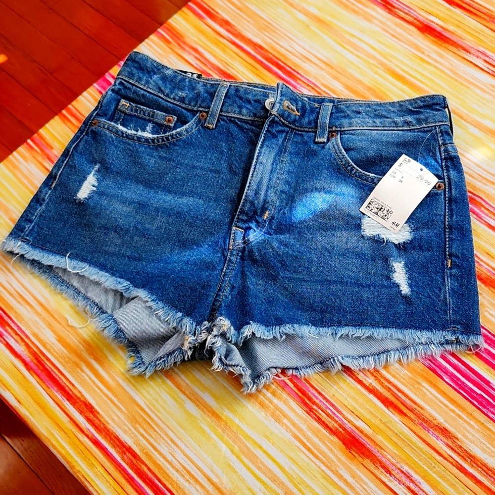 H&M denim shorts -NWT